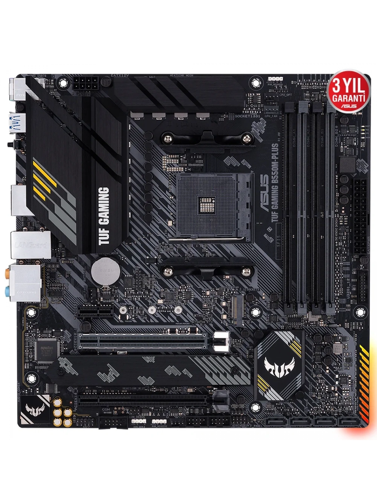 ASUS TUF GAMING B550M-PLUS WI-FI II 4600Mhz(OC) HDMI DP mATX AM4