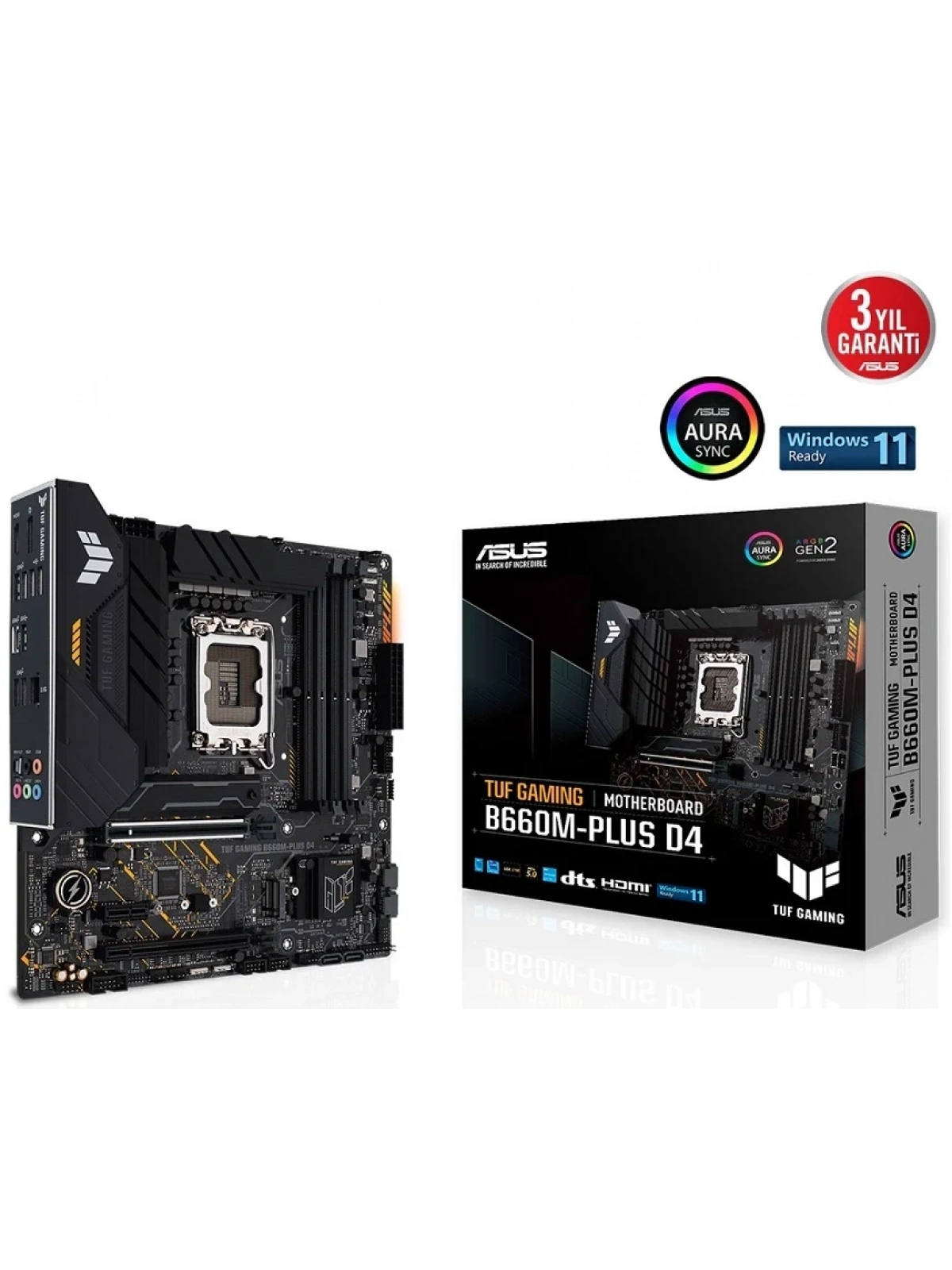 ASUS TUF GAMING B660M-PLUS D4 DDR4 5333Mhz (OC) HDMI DP 1700p
