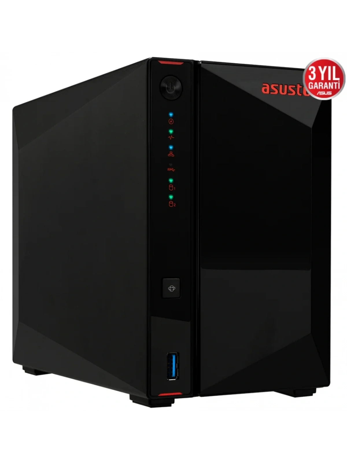 ASUSTOR AS5202T 2 SLOT 2GB DDR4 3.5 NAS DEPOLAMA ÜNİTESİ