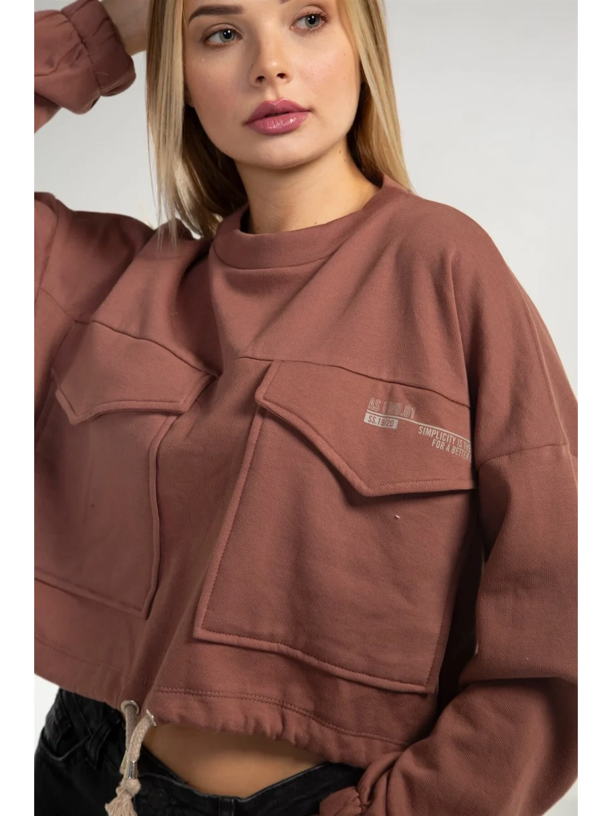 Cepli Crop Sweatshirt - TOPRAK