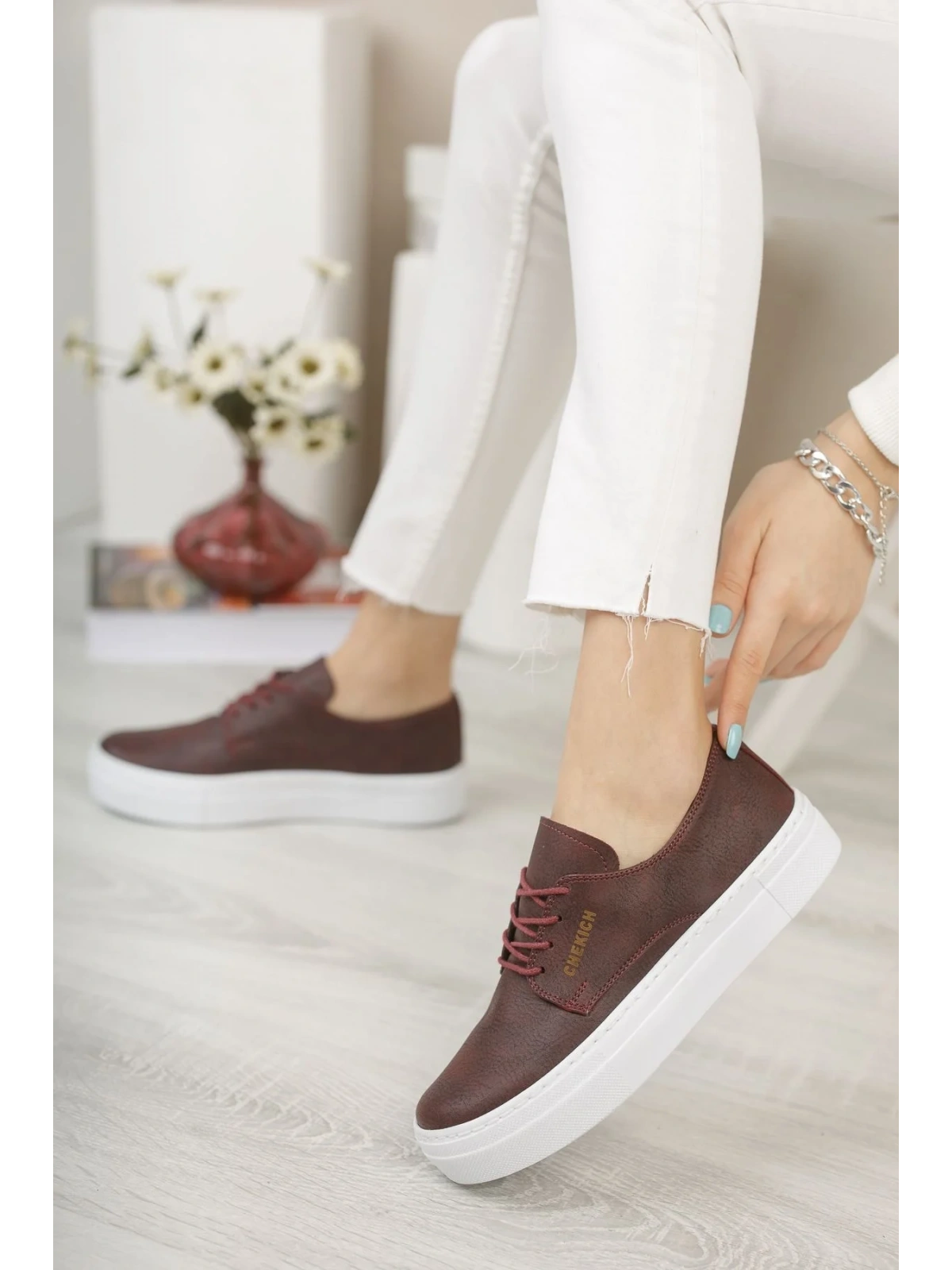 CH005 BT Kadın Ayakkabı BORDO