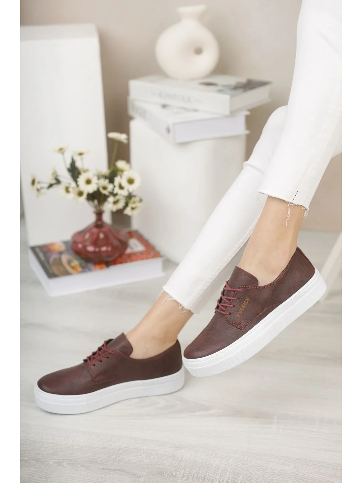 CH005 BT Kadın Ayakkabı BORDO
