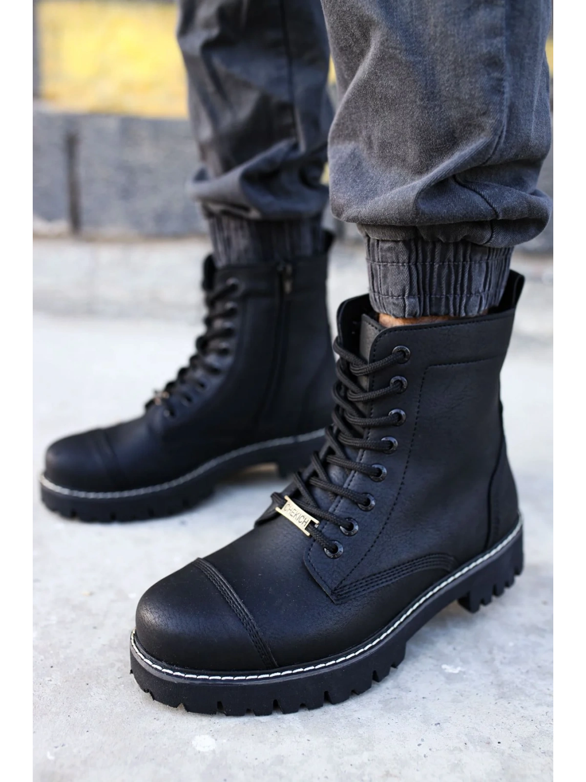 CH009 Mat ST Erkek Bot SIYAH