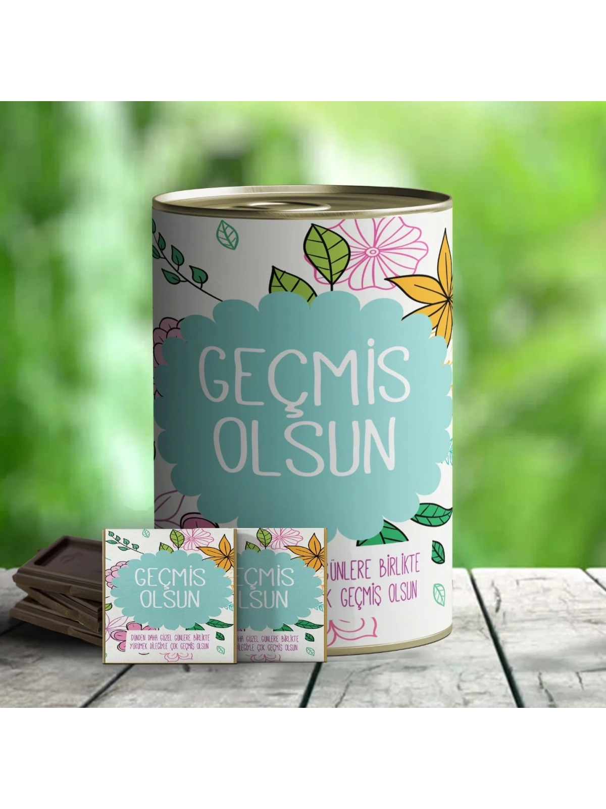 Geçmiş Olsun Hediyelik Çikolata Konservesi