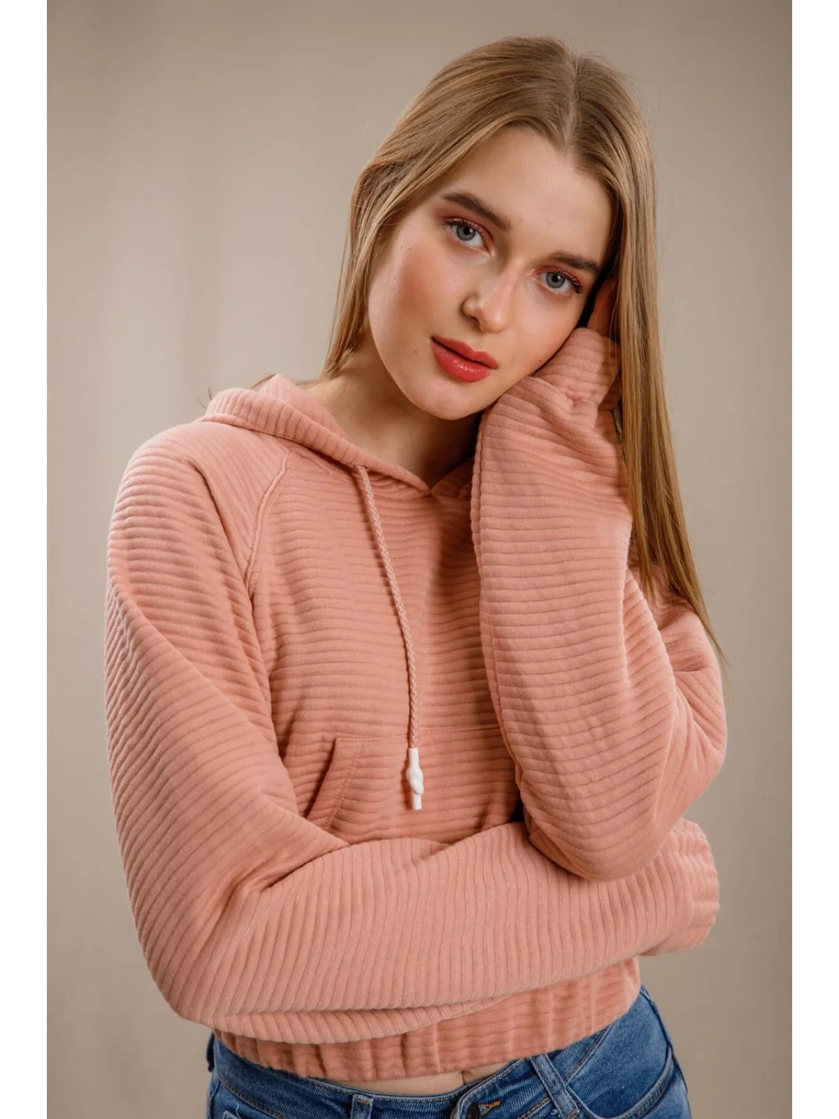 Kanguru Cepli Sweatshirt - PUDRA