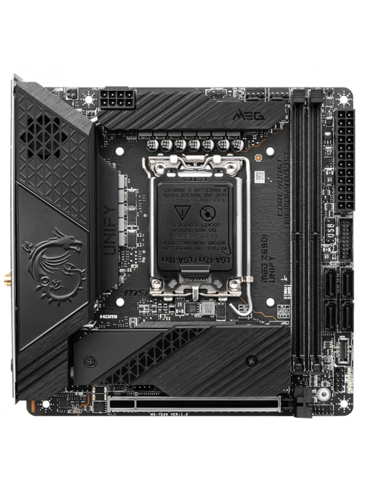 MSI MEG Z690I UNIFY DDR4 5600(OC)Mhz MINI ITX 1700p
