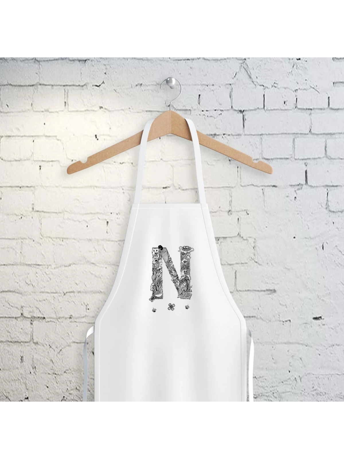 N Harfi Tasarımlı Mutfak Önlüğü