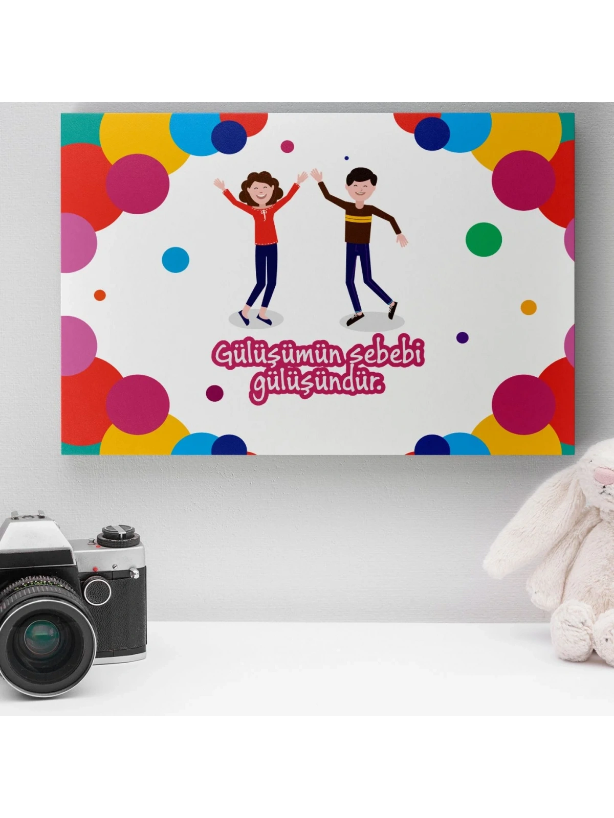 Romantik Tasarımlı Mini Kanvas Tablo - No17