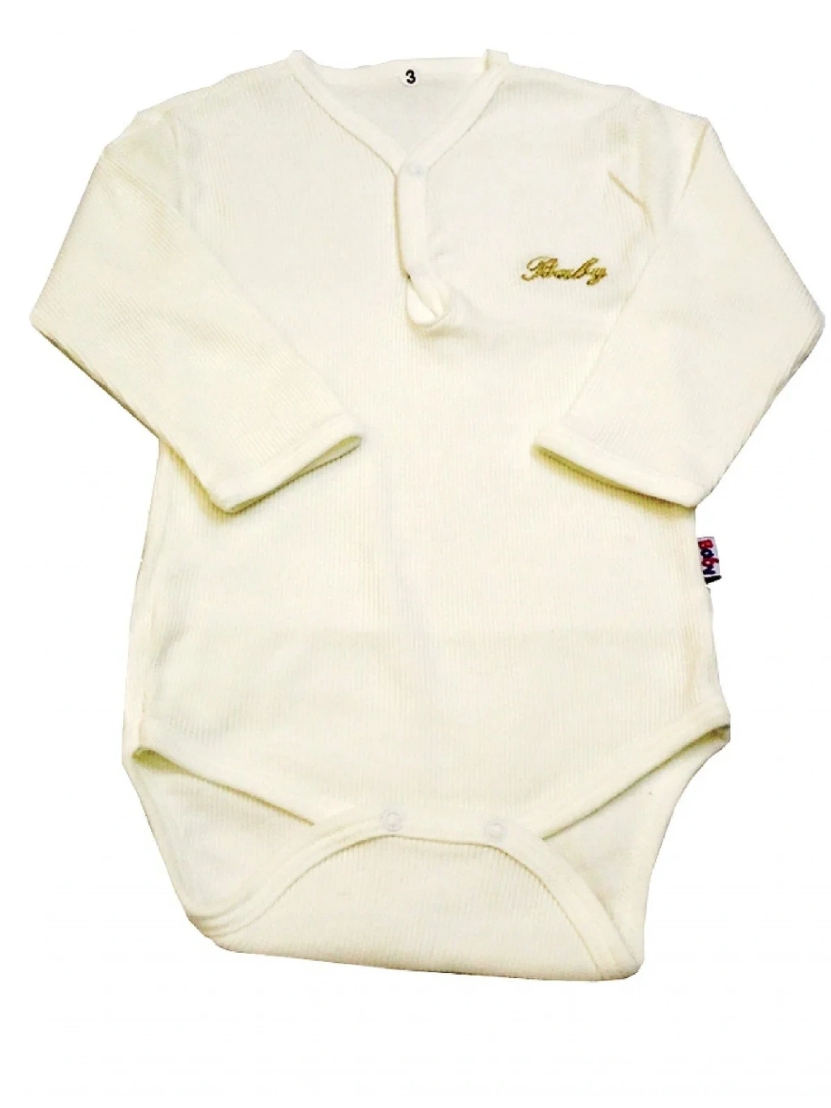 Sema Baby Uzun Kol Kaşkorse Badi (Body) - Ekru 0-6 Ay