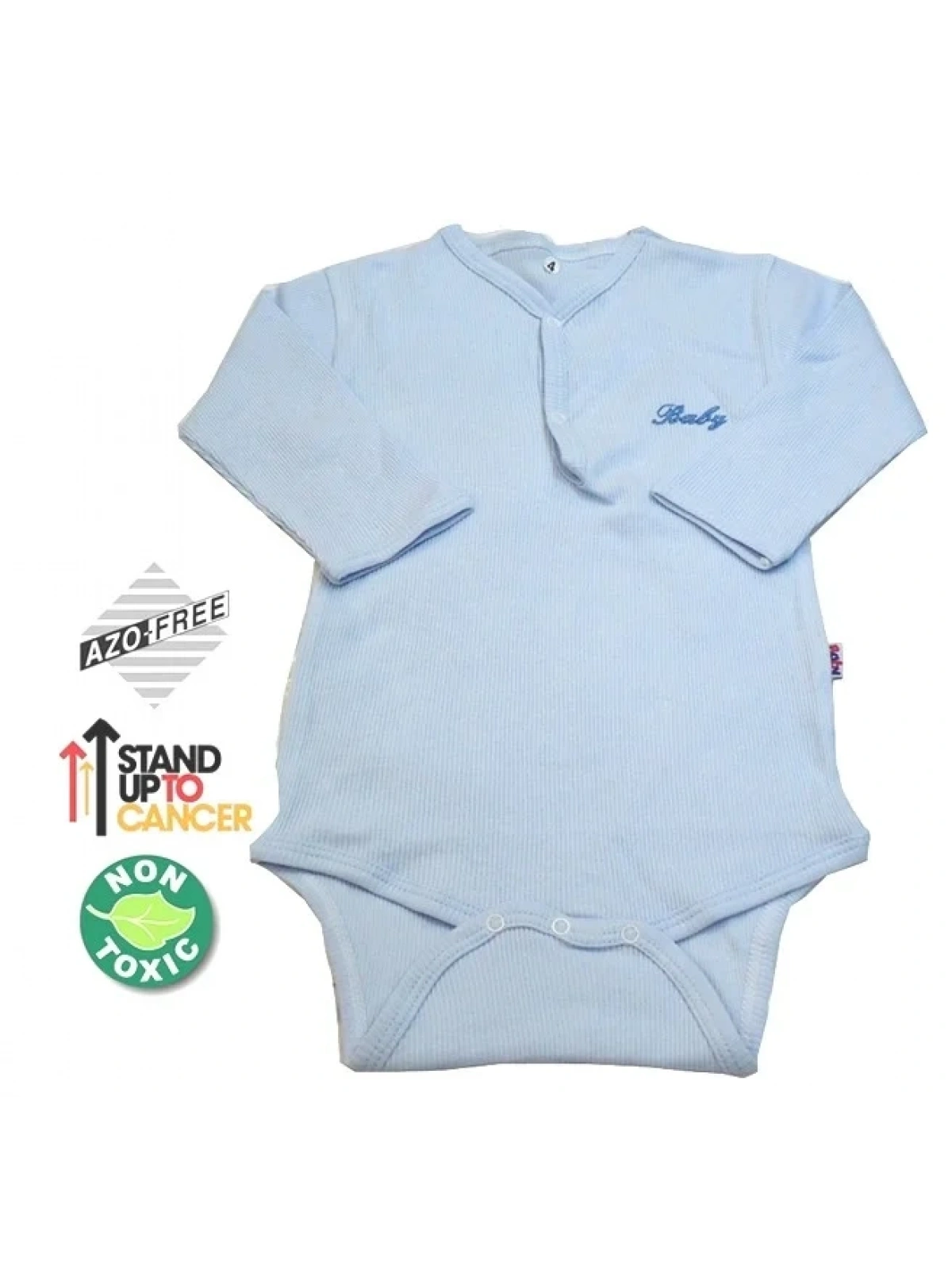 Sema Baby Uzun Kol Kaşkorse Badi (Body) - Mavi  0-6 Ay