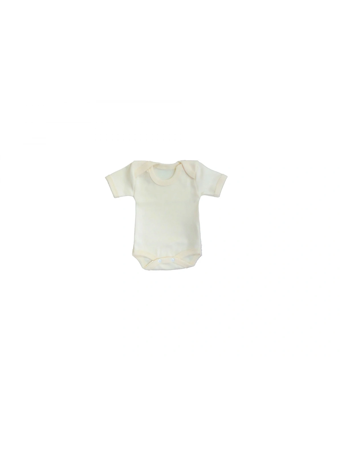 Sema Baby Yarım Kol Badi (Body) 0-3 Ay - Ekru
