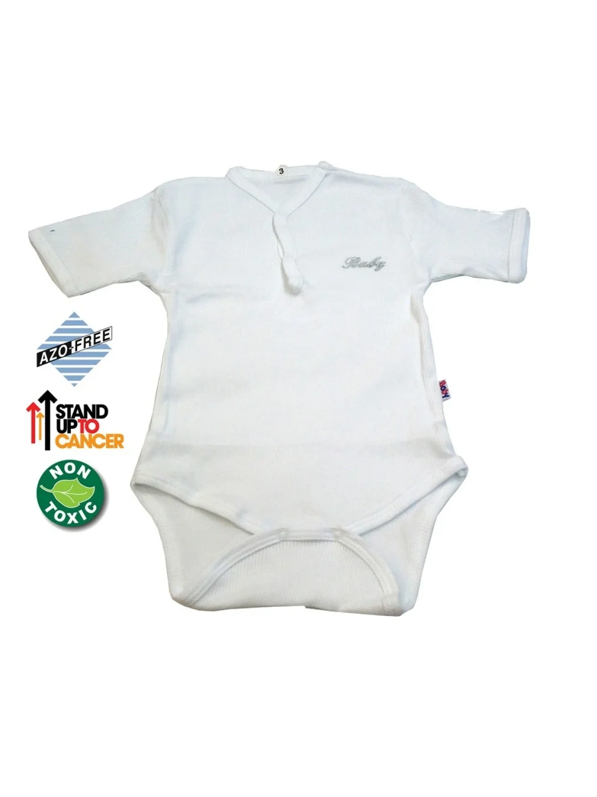 Sema Baby Yarım Kol Kaşkorse Badi (Body) - Beyaz 0-6 Ay