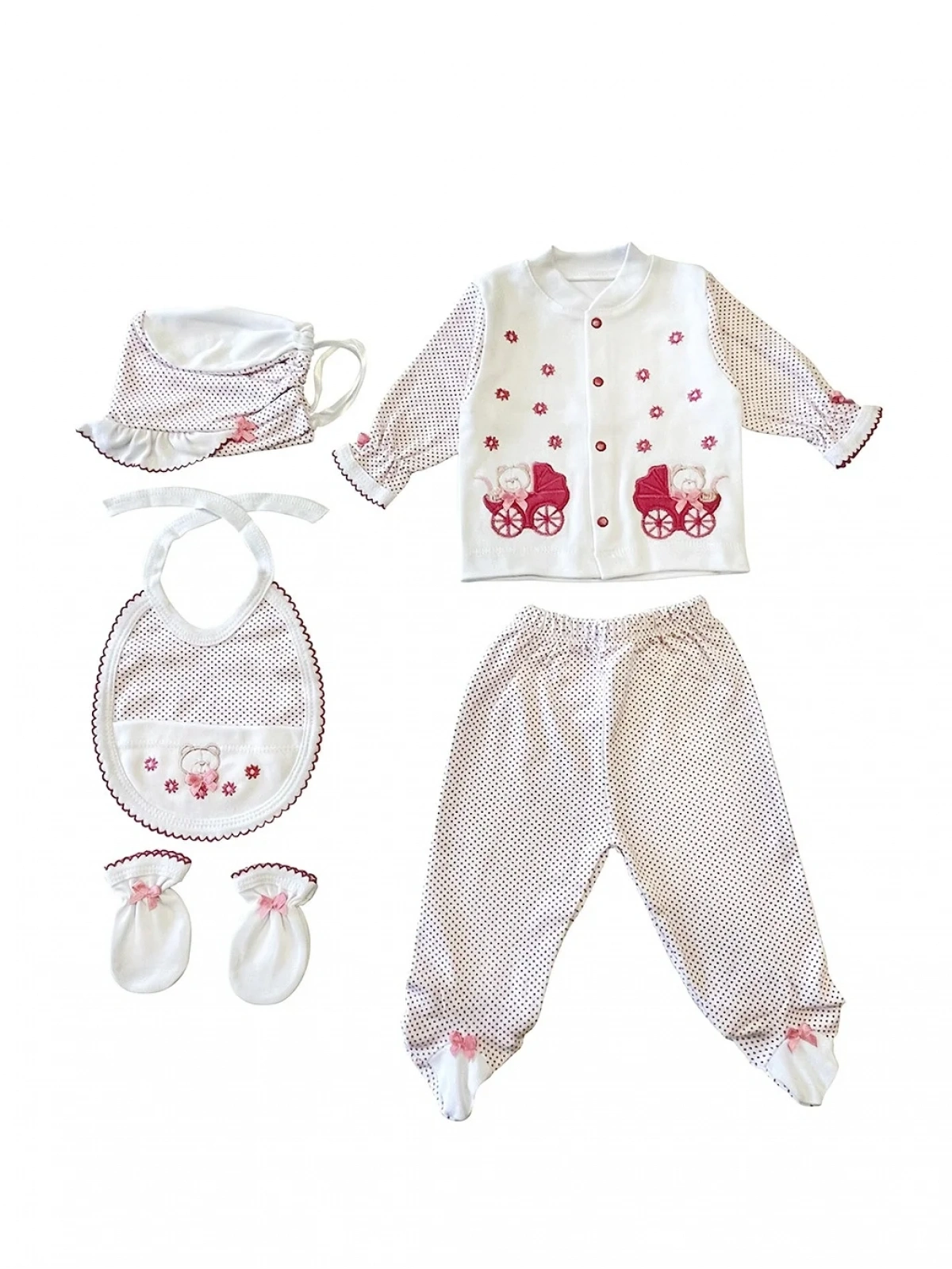 Sema Bebe 5li Set - Pembe