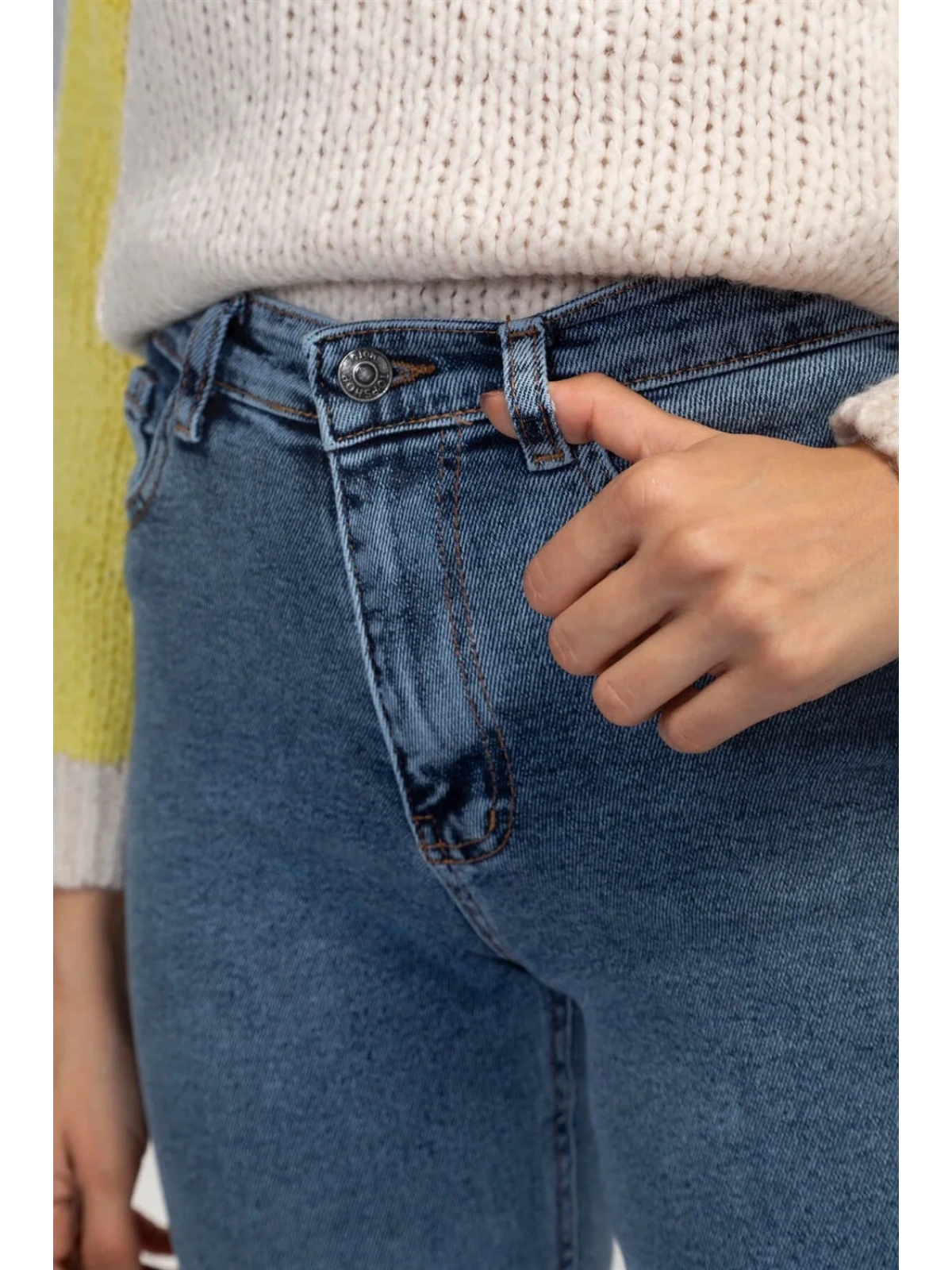 Slim Fit Jean Pantolon-MAVİ