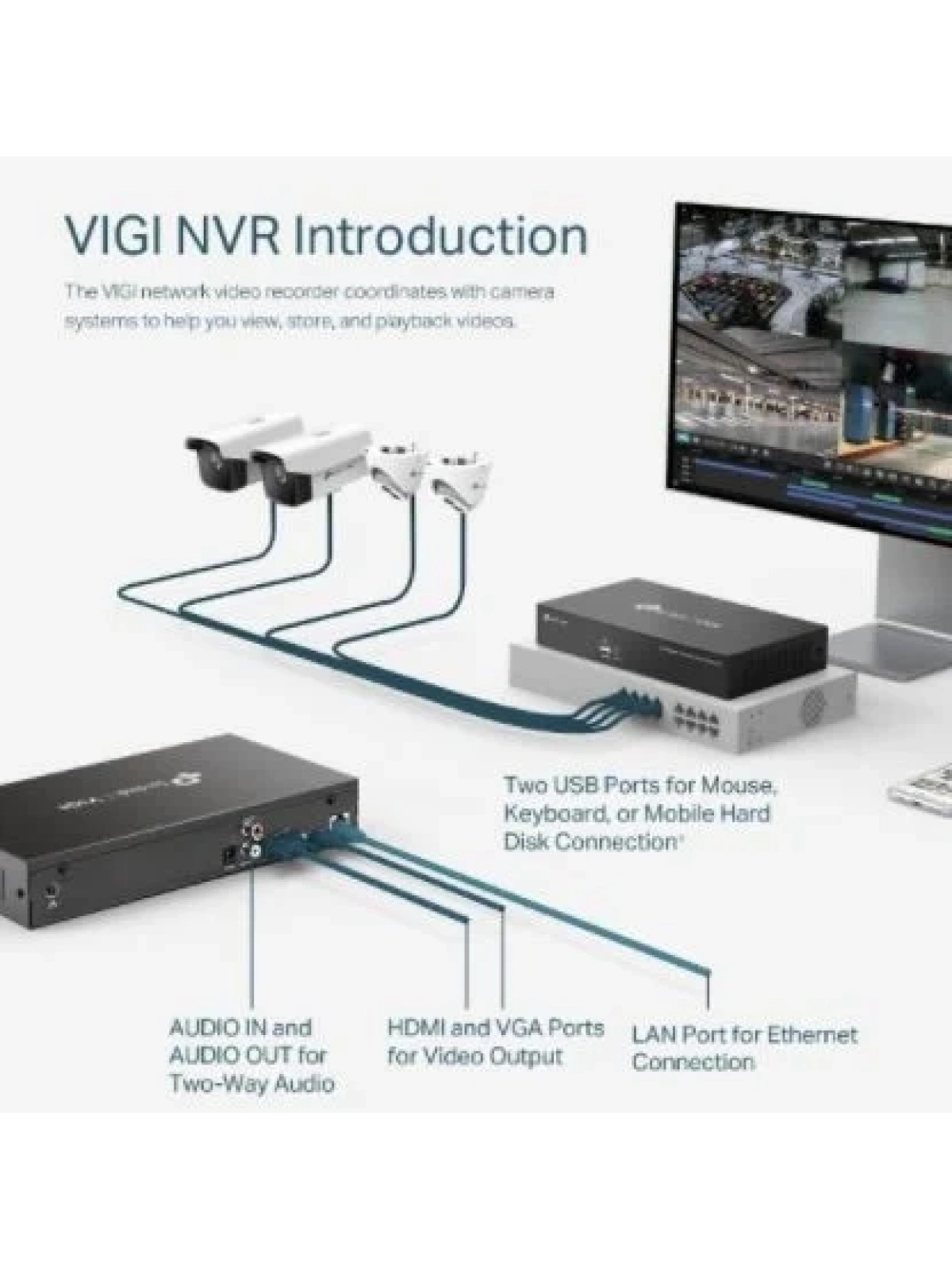 TP-LINK VIGI NVR1008H 8 KANAL KAYIT CİHAZI
