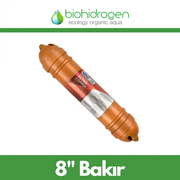 8 H2W+ Mineral Aktif Bakır Filtre pH 8,5