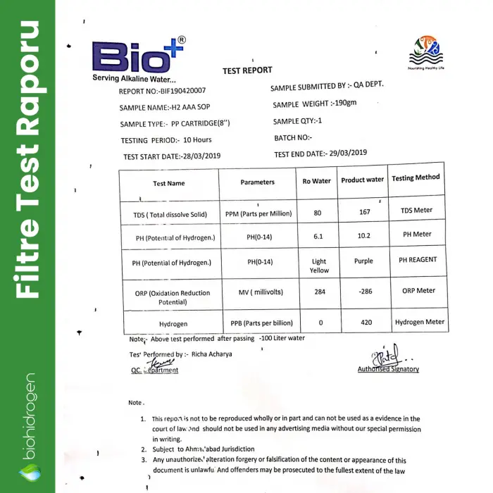 Biohidrogen B12 MultiMax Canlı Su Üreten En İyi Su Arıtma Cihazı