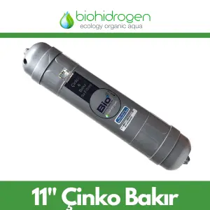 11 pH 9 Alkali Çinko ve Bakır Mineralli Su Filtresi