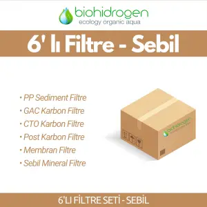 Biohidrogen Sebil Yıllık Filtre Seti