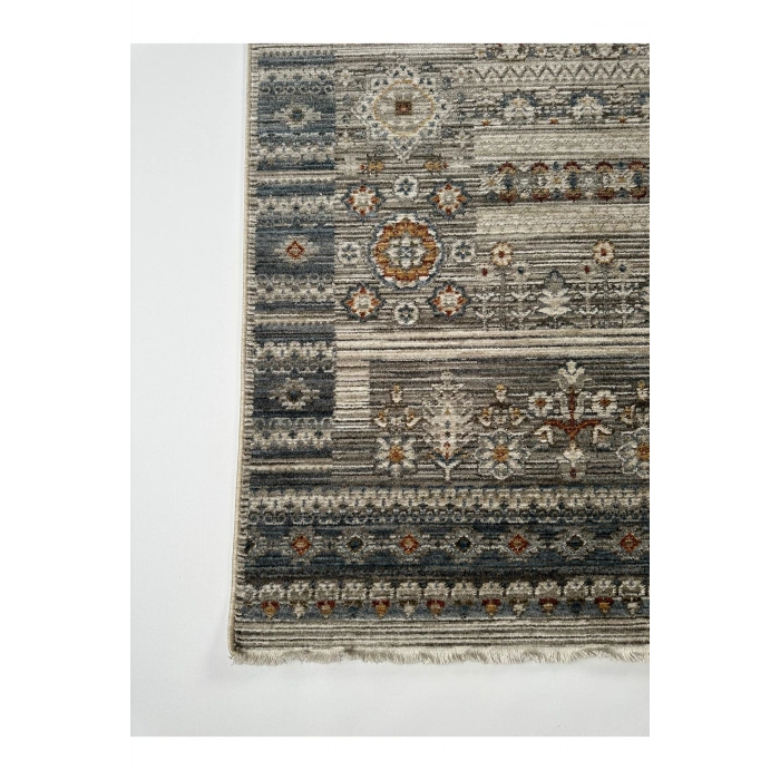 Salon Halısı Etnik Desenli Mavi Renk Retro Vintage Yumuşak Dokulu Oturma Odası Halısı