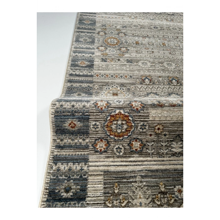 Salon Halısı Etnik Desenli Mavi Renk Retro Vintage Yumuşak Dokulu Oturma Odası Halısı