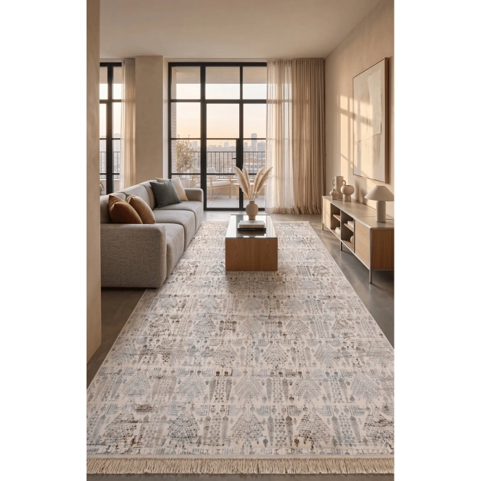 Multi Kaymaz Taban İnce Yumuşak Yazlık Silinebilir Oturma Odası Balkon Ev Halısı