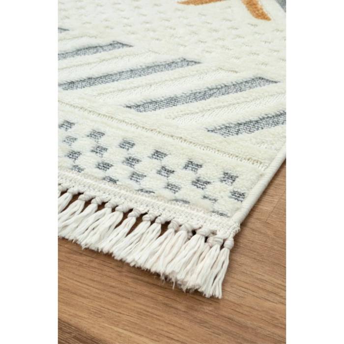 Multi Modern Dokuma Etnik Desenli Bukleli Hav Toz Vermez Salon Halısı Yumuşak Çocuk Odası Halısı Koridor Halısı