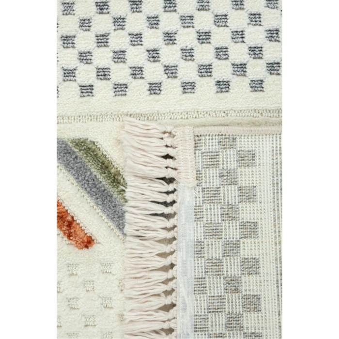 Multi Modern Dokuma Etnik Desenli Bukleli Hav Toz Vermez Salon Halısı Yumuşak Çocuk Odası Halısı Koridor Halısı