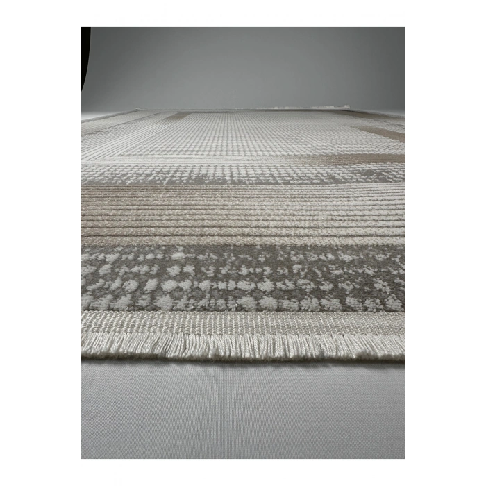 Merinos Vista Krem Kahverengi %100 Akrilik Yumuşak Dokulu Salon Oturma Odası Halısı 79323-80