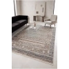 Salon Halısı Etnik Desenli Mavi Renk Retro Vintage Yumuşak Dokulu Oturma Odası Halısı