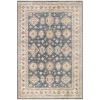 Salon Halısı Etnik Desenli Mavi Renk Retro Vintage Yumuşak Dokulu Oturma Odası Halısı