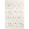 İskandinav Desen Krem-7 Renkli Oturma odası Salon Halısı Bukleli Modern Hav Toz Vermez