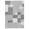 Merinos Vista Beyaz Gri Renk %100 Akrilik Geometrik Desen Yumuşak Dokulu Salon Oturma Odası Halısı 76594-95