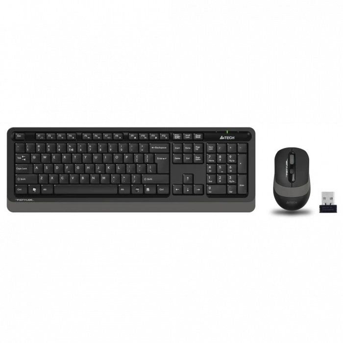 A4 TECH FG1010, Gri, FSTYLER, 2.4Ghz Kablosuz, Türkçe Q, Klavye Mouse Set