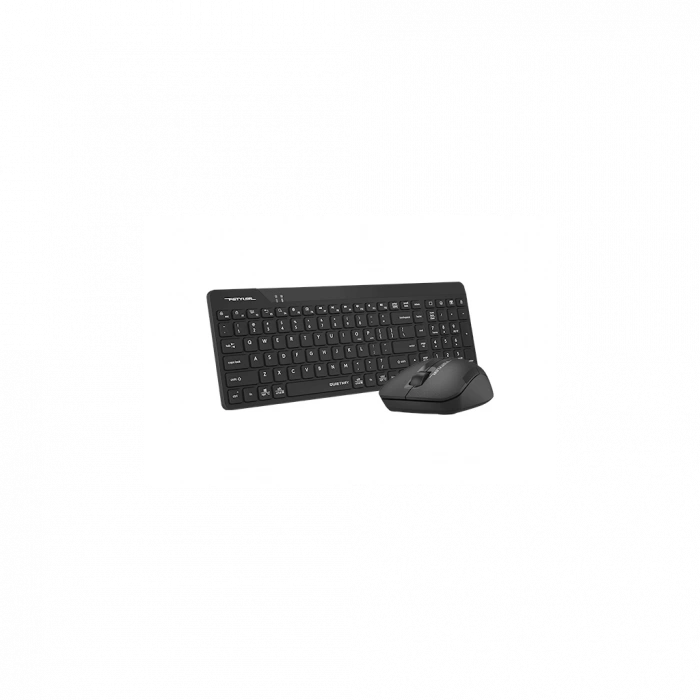 A4 TECH FG2300 AIR2 Siyah, FSTYLER, 2.4Ghz Mini Kablosuz, Türkçe Q, SESSİZ Klavye Mouse Set
