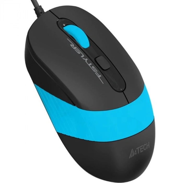 A4 TECH FM10 USB 1600dpi Optic Siyah/Mavi Mouse