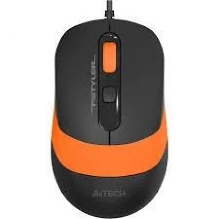 A4 TECH FM10 USB 1600dpi Optic Siyah/Turuncu Mouse