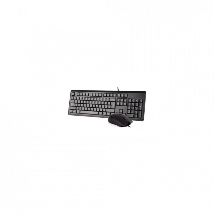 A4 TECH KR-9276, Siyah, USB Kablolu, Türkçe Q, Multimedya, Klavye Mouse Set