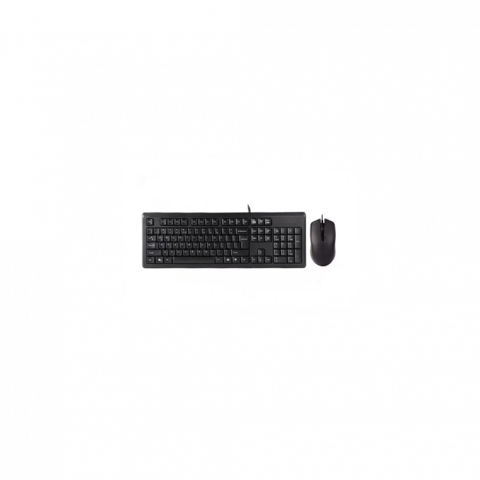 A4 TECH KR-9276, Siyah, USB Kablolu, Türkçe Q, Multimedya, Klavye Mouse Set