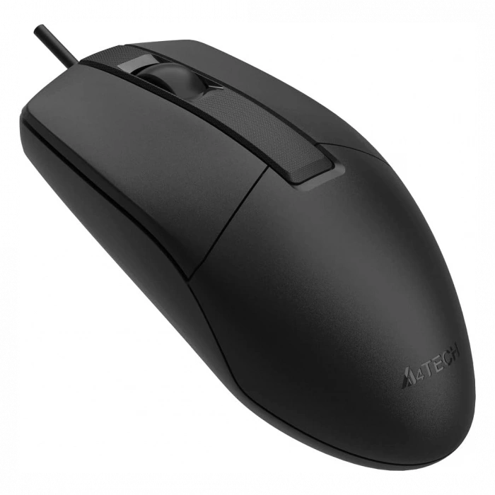 A4 TECH OP-330S, Siyah, Silent, V-Track, 1200dpi, 3 Buton, Usb Kablolu, Optik Mouse