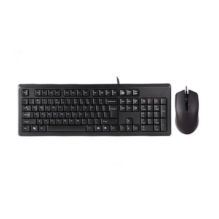 A4TECH KR-9276 Kablolu USB Q Trk Siyah Klavye - Mouse Set