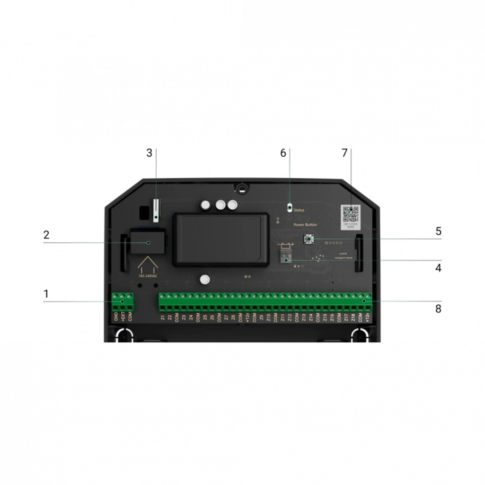 AJAX  Multitransmitter, Kablosuz Çevirici Modül,  SİYAH