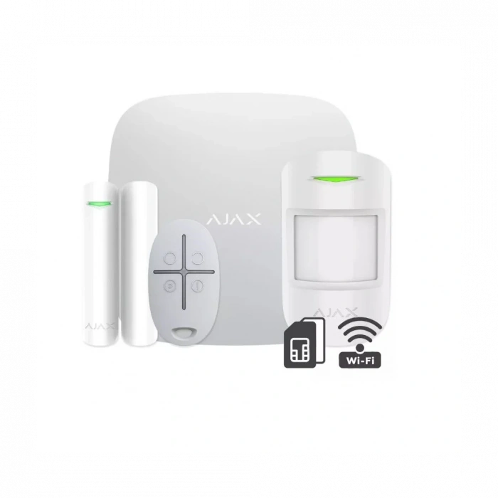 AJAX  StarterKit, Kablosuz, Alarm Kiti, BEYAZ