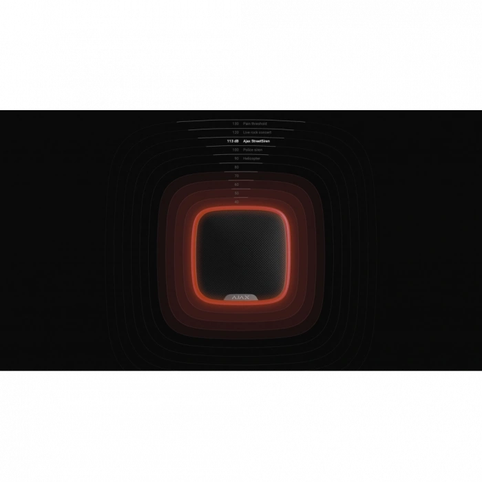 AJAX StreetSiren, Kablosuz, Harici Siren, SİYAH