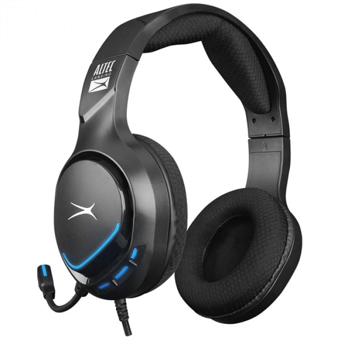 Altec Lansing ALGH9603 Siyah PS4/XBOX/Mobil Uyumlu USB 3.5mm Mavi Ledli Gaming Mikrofonlu Kulaklık