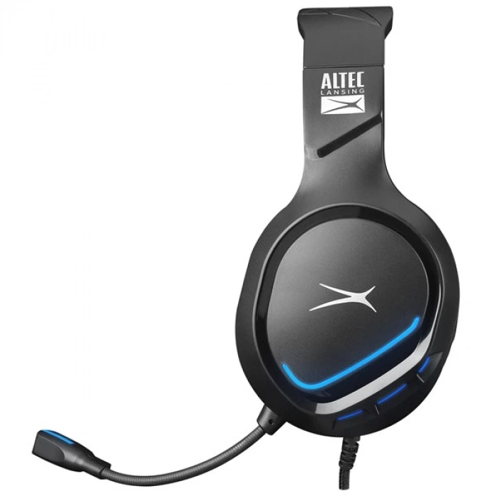 Altec Lansing ALGH9603 Siyah PS4/XBOX/Mobil Uyumlu USB 3.5mm Mavi Ledli Gaming Mikrofonlu Kulaklık