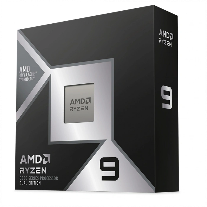 AMD RYZEN 9 9950X3D2 Dual Edition 16 Core, 4,30-5.60GHz, 208Mb Cache, 200W,  AM5 Soket, BOX (Kutulu) (Dahili Grafik VAR, Fan YOK)