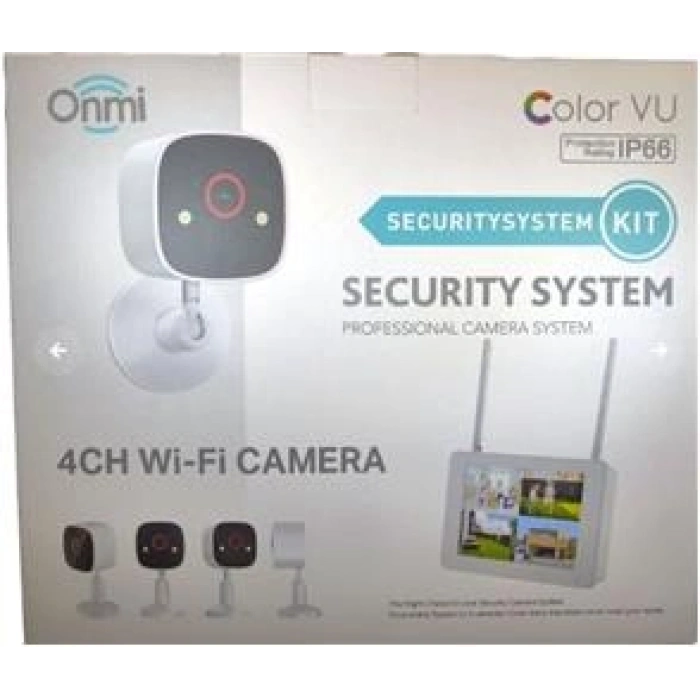 Apronx BSM400 4 Kanal Nvr + 3Mp 4 Kamera Full Color Mik. + 10 Lcd Wifi Set