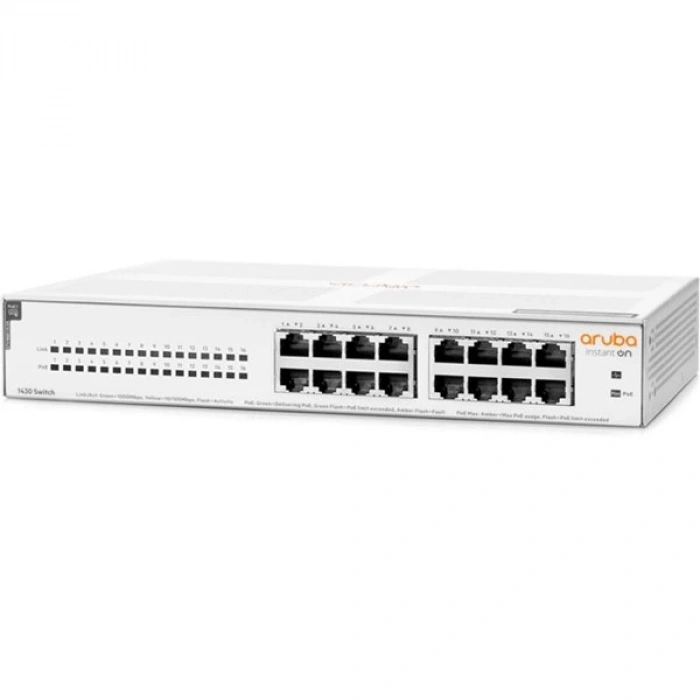 ARUBA 16port Instant On R8R48A GIGABIT 124W 4port POE SWITCH