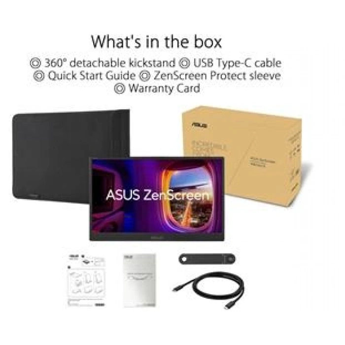 Asus 15.6 ZenScreen MB166CR 15.6 IPS 1920x1080 5ms USB-C Mat Ekran Taşınabilir USB Monitör
